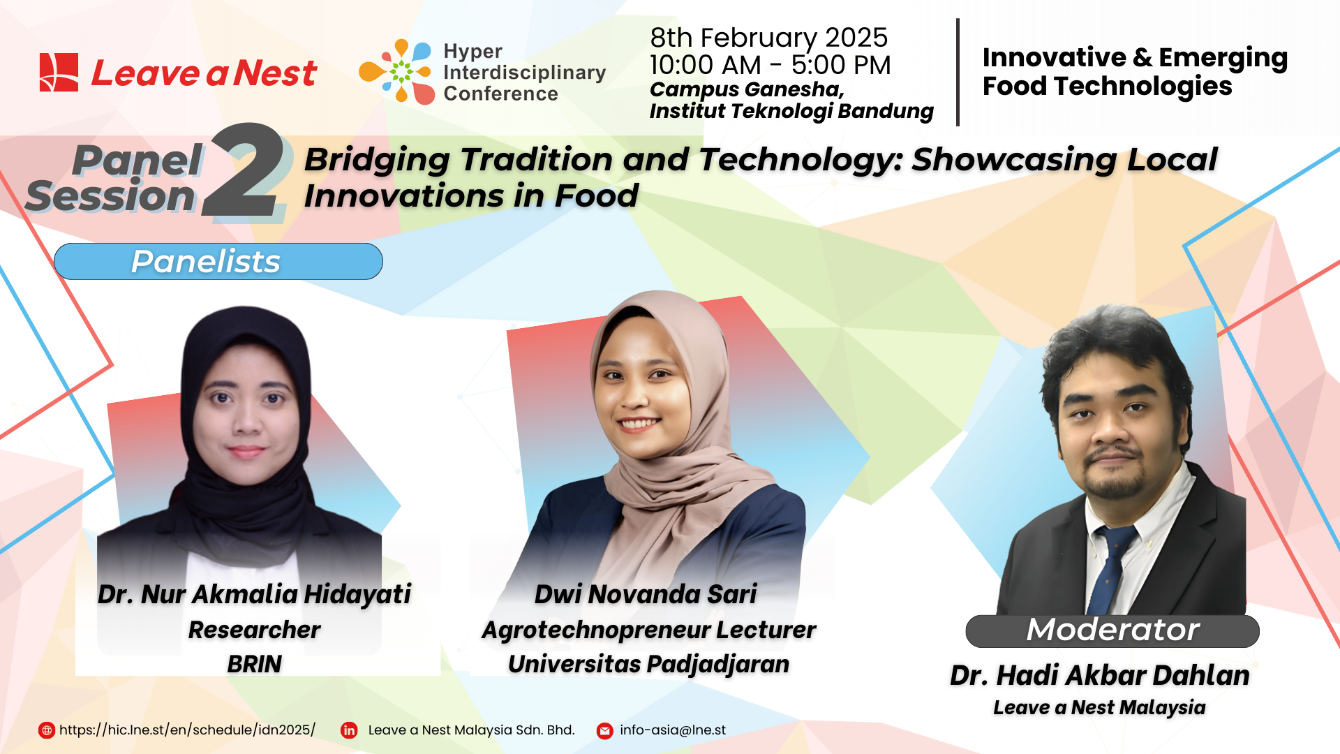 Panel Session 2 - Bridging Tradition and Technology: Showcasing Local Innovations in Food