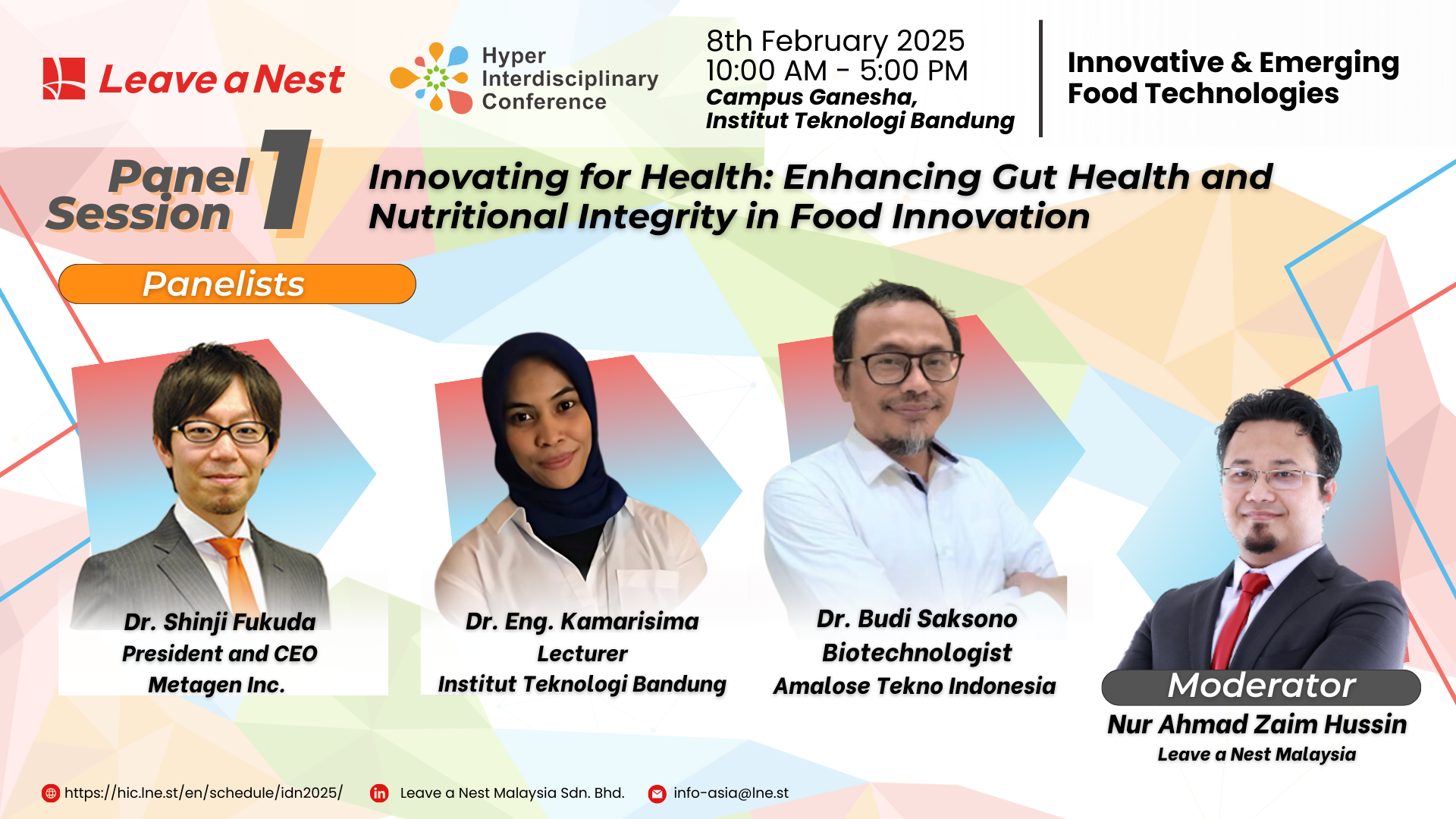 Panel Session 1 - Innovating for Health: Enhancing Gut Health and Nutritional Integrity in Food Innovation
