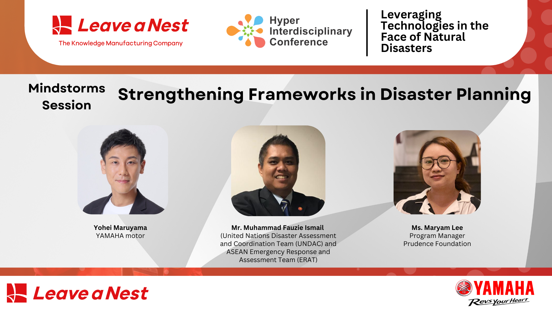 Mindstorm Session: Strengthening Frameworks in Disaster Planning