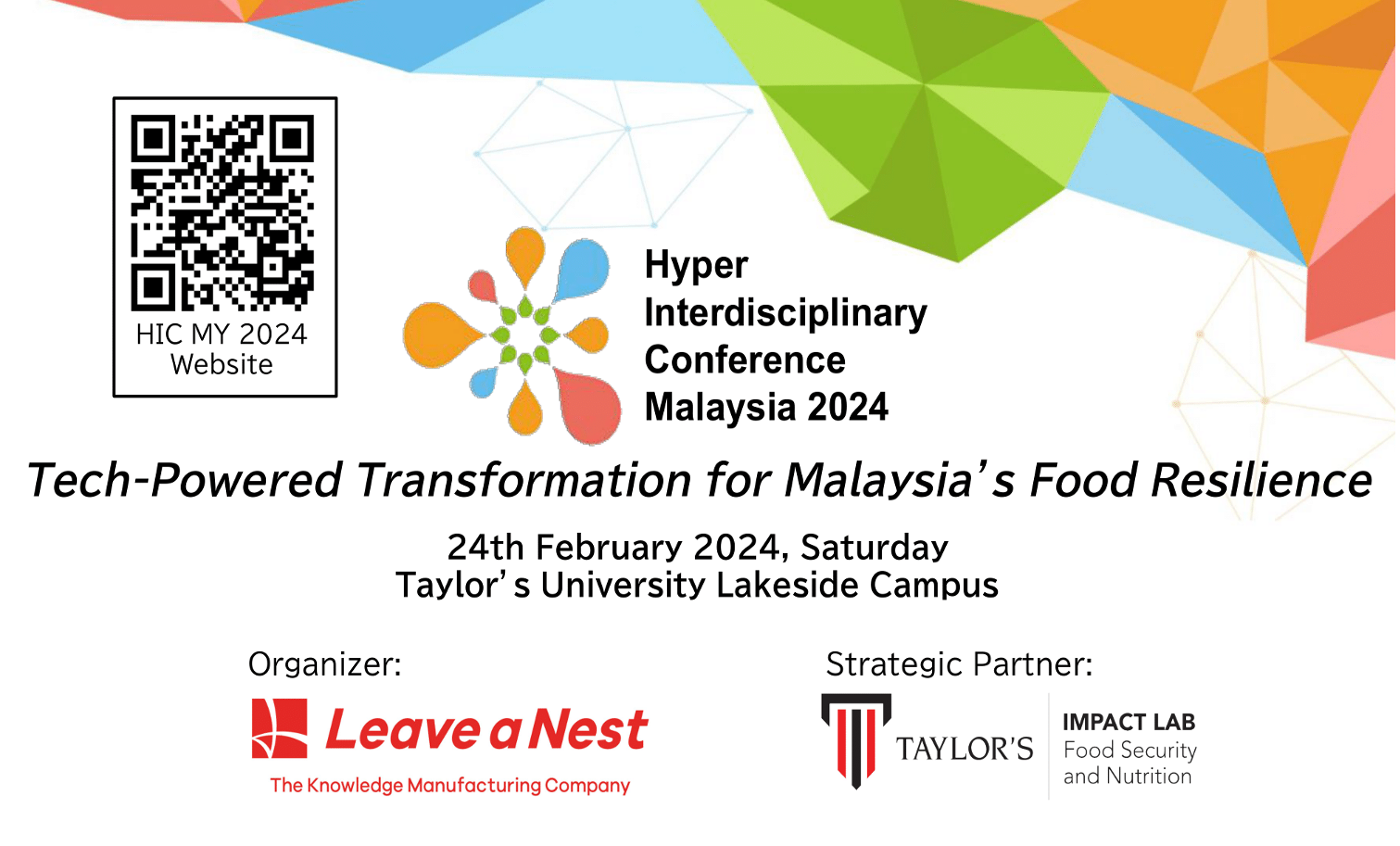 Calling for Poster Presenters at the Hyper Interdisciplinary Conference (HIC) Malaysia 2024
