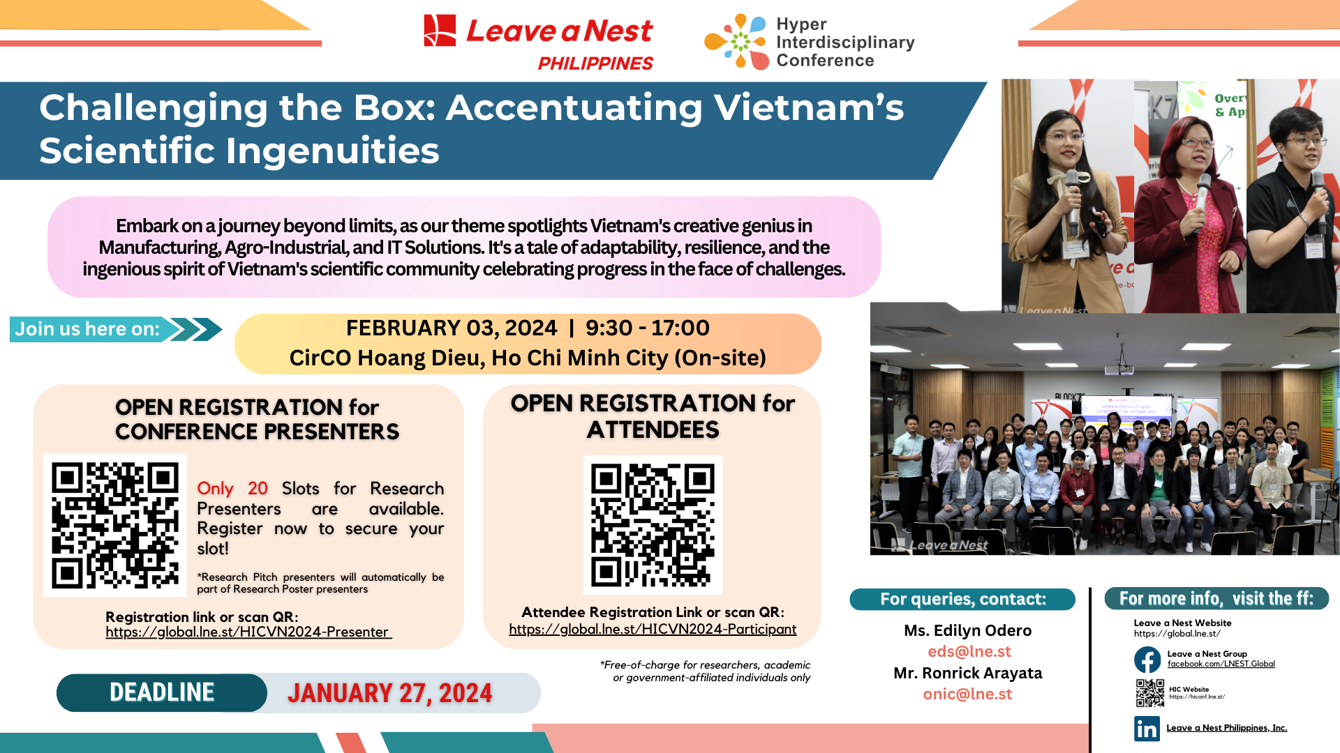 Boxing out opportunities: Leave a Nest Philippines Ties Collaboration for Hyper Interdisciplinary Conference in Vietnam