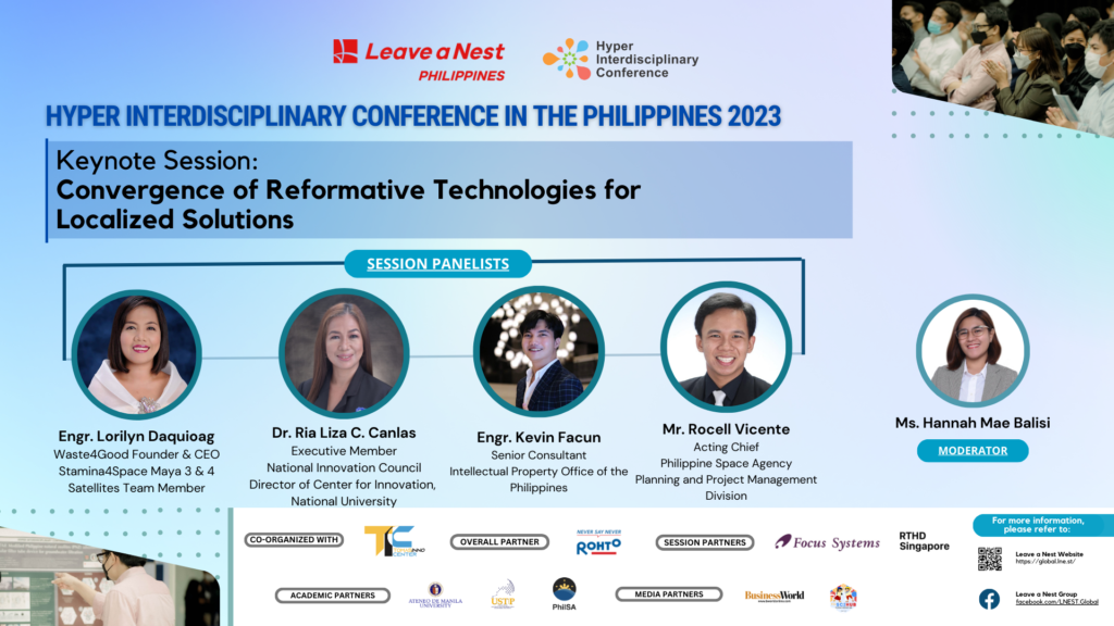 Convergence of Reformative Technologies for Localized Solutions: Keynote Session Panelists for Hyper Interdisciplinary Conference in the Philippines 2023