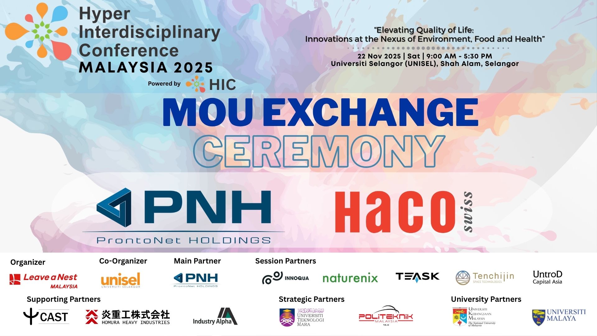 MoU Exchange Ceremony
(PNH Malaysia x Haco Asia)