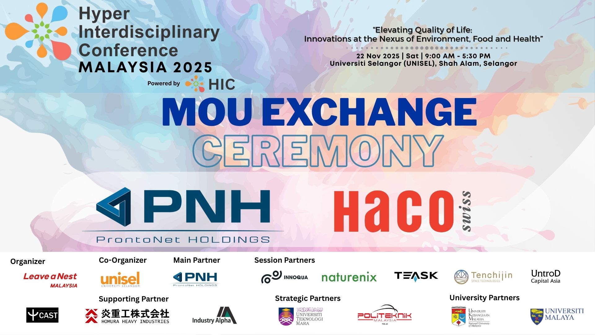 MoU Exchange Ceremony
(PNH Malaysia x Haco Asia)