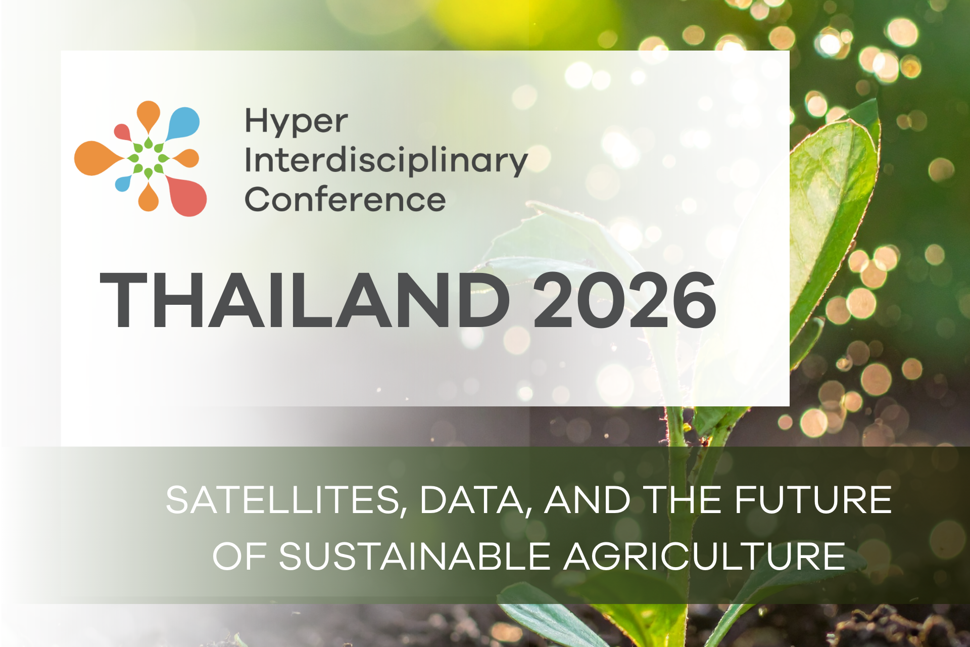 Panel Session 2: Satellites, Data, and the Future of Sustainable Agriculture

