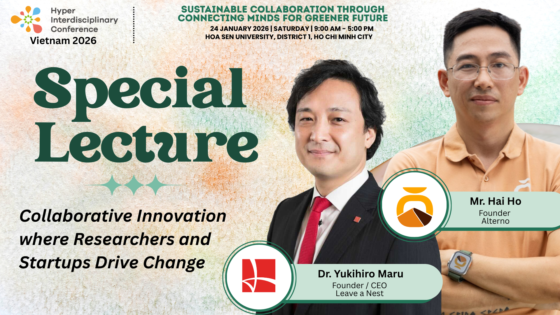 Special Lecture : Collaborative Innovation where Researchers and Startups Drive Change