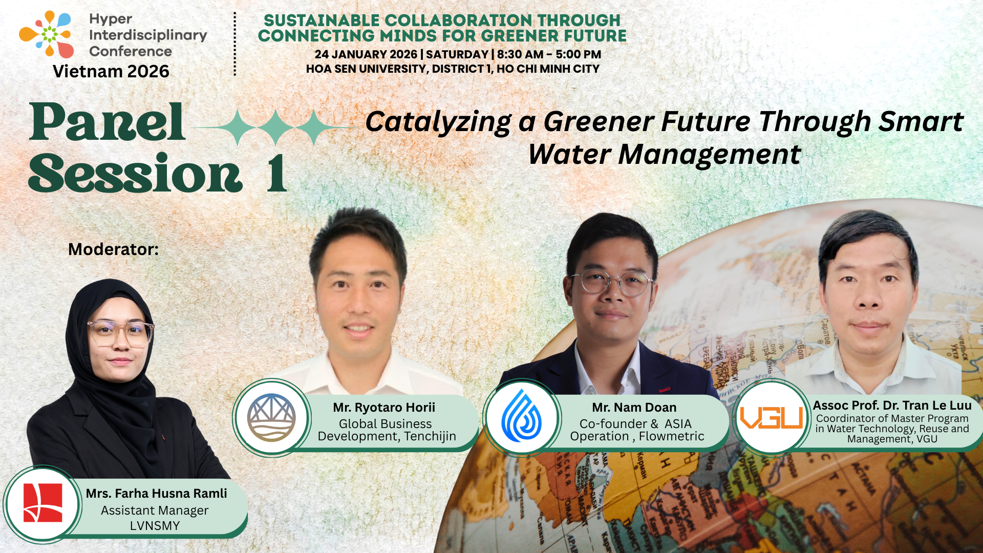 Panel Session 1:  Catalyzing a Greener Future Through Smart Water Management
