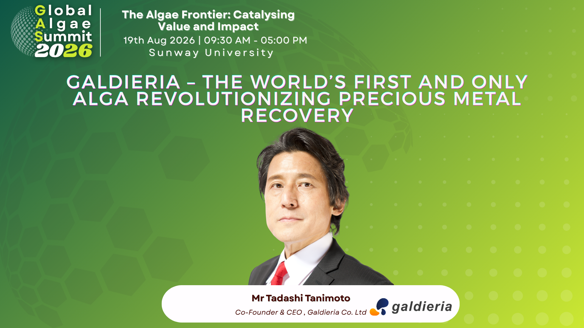 Galdieria – The world’s first and only alga revolutionizing precious metal recovery