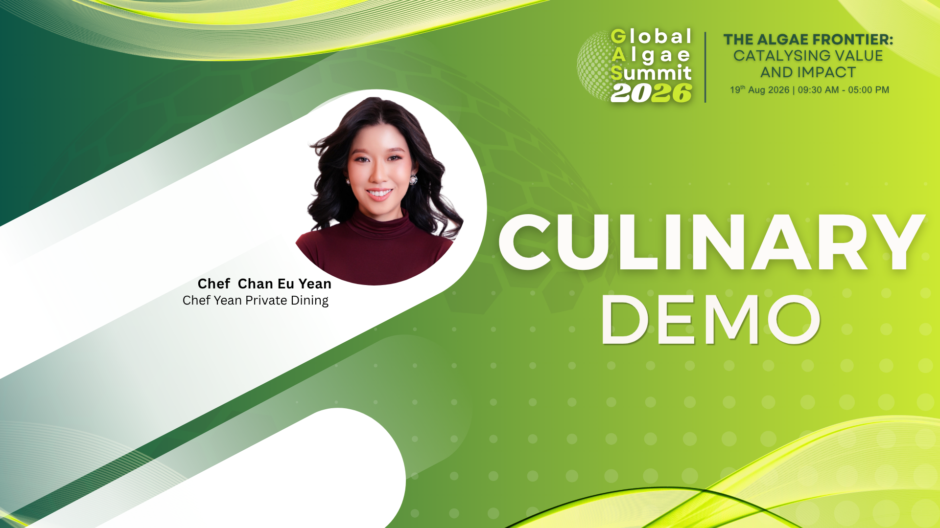 Culinary Demo by  Chef Chan Eu Yean