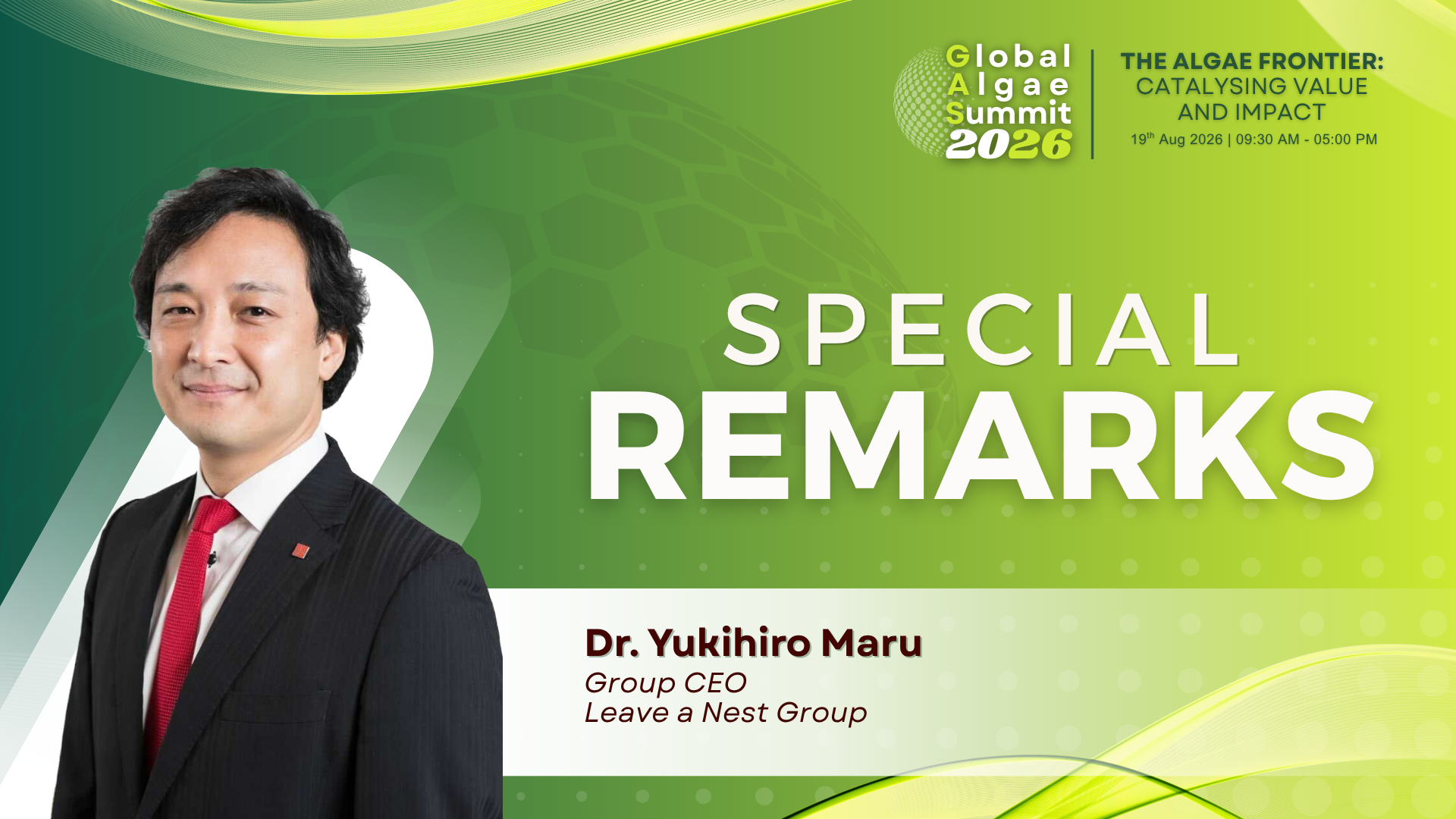 Special Remarks 